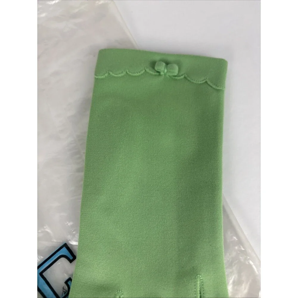 VTG Fownes Embraceable Gloves Lt Green Wrist Length Extra Size 8 - 8.5